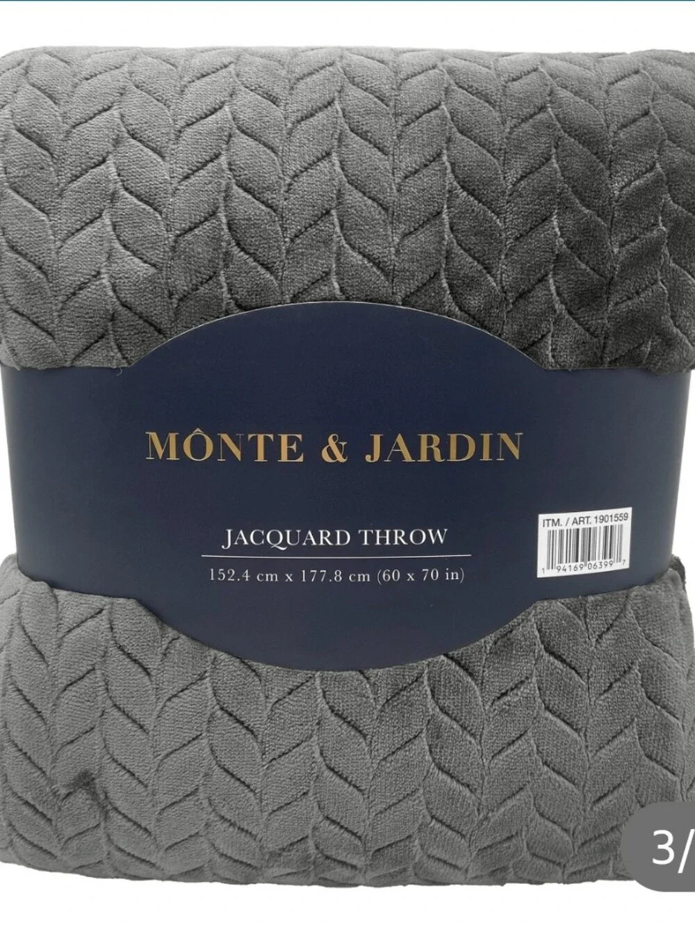 (6) Monte &Jardin Jacquard Throw